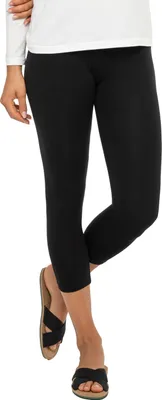 Produktbild von Celodoro Damen Leggings (3/4 Capri), Stretch-Jersey Hose aus Baumwolle - Schwarz M