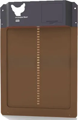 Produktbild von Automatische Hühnerklappe Hühnertür Türöffner mit Lichtsensor Batterie IP44