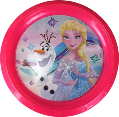 Produktbild von Plastikteller Ø22 für Kinder Disney Frozen oder Peppa Wutz