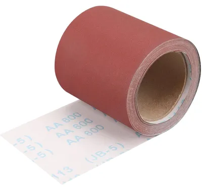 Produktbild von Schleifpapier Rolle 115 mm x 10 m Körnung 600 für Holz Nassschleifen Textilbasis