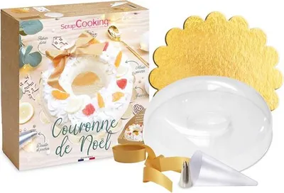 Image de Moule Couronne Noël Moule Silicone Pour Gâteau Festif - Scrapcooking