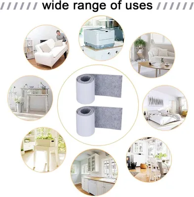 Set aus 2 Selbstklebenden Filzstreifen für DIY