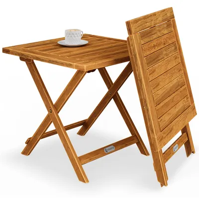 Zdjęcie produktu dla Stół ogrodowy Vitek z drewna akacjowego 46x46cm