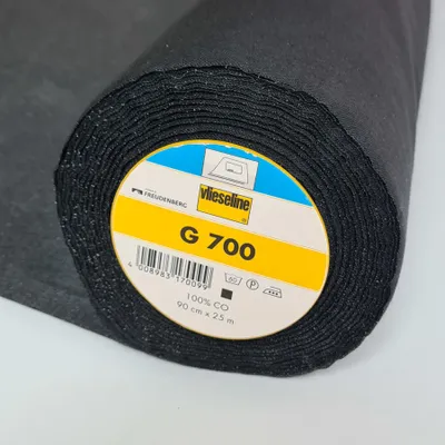 Produktbild von Vlieseline G 700 schwarz, 90 g/m², Gewebeeinlage zum Aufbügeln per 0,5 m