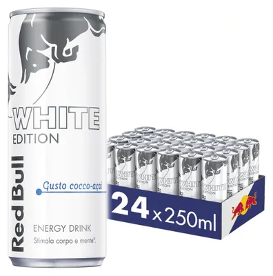 Immagine prodotto di Red Bull Energy Drink, Gusto Cocco-Açaí, 250 ml (24 Lattine)