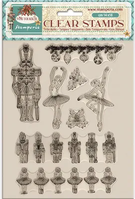 Produktbild von Stamperia Acrylstempel Transparent für Scrapbooking und Basteln Nutcracker Motiv