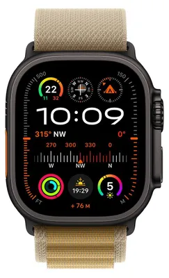 Produktbild von 49mm Tan Alpine Loop - Small - Black Titanium Finish