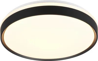 Zdjęcie produktu dla Reality Leuchten Lampa sufitowa SPACY DH 47x7.50 cm czarna Lampa sufitowa