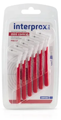 Productafbeelding van Interprox Plus ragers mini conical rood (6 stuks)