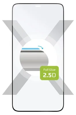 Imagen del producto de Protector de pantalla de vidrio templado FIXED, cobertura total, para Apple iPhone 12 Pro Max, color negro