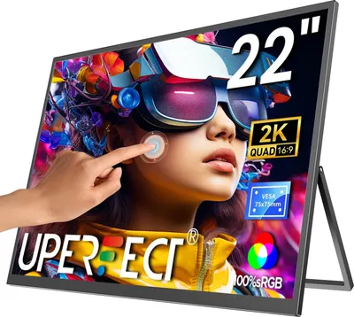 Produktbild von 55,9 cm Monitor - QHD 2K IPS - 2560x1440 - 60 Hz FreeSync - 100% sRGB - HDMI - Integrierte Lautsprecher - EU-Stecker - Schwarz