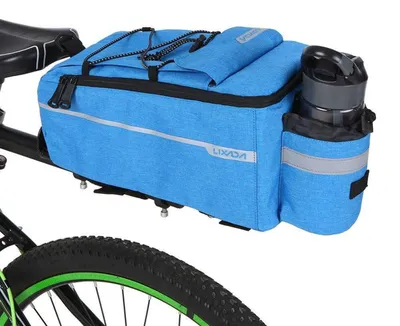 Produktbild von Fahrrad Gepäckträgertasche Multifunktionale Isolierte Kühltasche Umhängetasche 29x16x17cm Blau