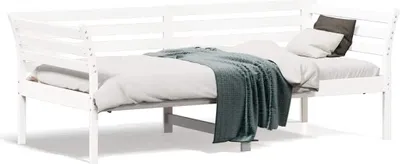 Obrázok produktu pre vidaXL Denná posteľ bez matraca biela 90x190 cm z masívneho borovicového dreva