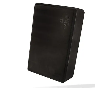 Produktbild von Matchu Sports Yoga Block Schwarz - Schwarz - 14 cm - 7 cm - 23 cm - Robuster Schaum