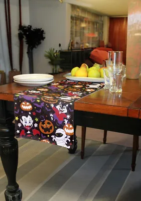 Tafelloper Monster 28x275 cm Halloween Dekoration mehrfarbig