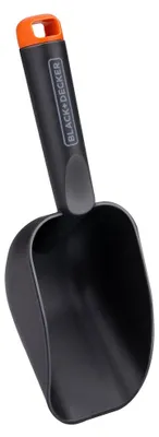 Image de BLACK+DECKER Pelle de jardin Modèle rond - Fond profond - 28,5 CM - Noir