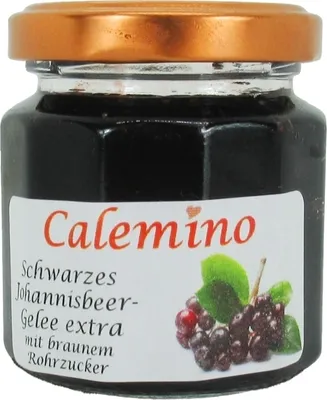 Produktbild von Schwarzes Johannisbeer-Gelee extra mit braunem Rohrzucker 125g