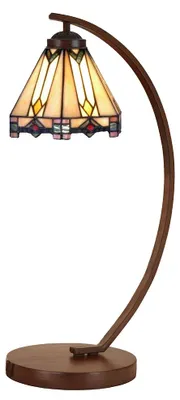 Immagine prodotto di Clayre & Eef Lampada da tavolo Tiffany Ø 20x57 cm Vetro beige