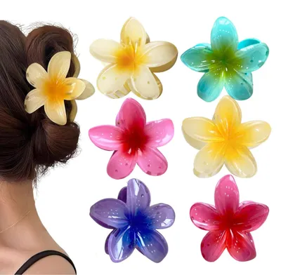 Productafbeelding van Bloemenhaarklemmen Set van 6 - Haarclip Accessoires voor Vrouwen en Meisjes