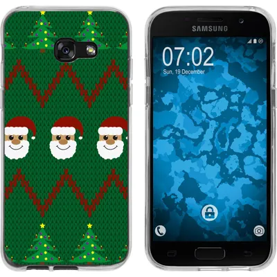 Produktbild von PhoneNatic Case kompatibel mit Samsung Galaxy A7 (2017) Silikon-Hülle X Mas Weihnachten X-Mas Sweater M7