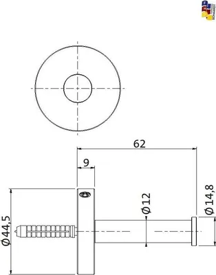 Produktbild von Herzbach LIVING Handtuchhaken 62mm Edelstahl