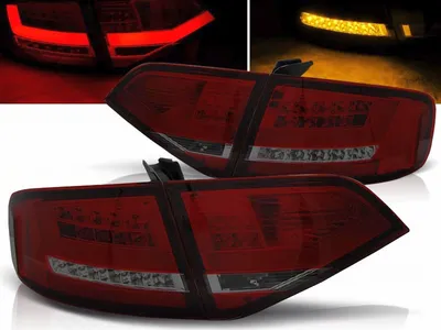 Produktbild von Led LightBar Rückleuchten in rot matt für Audi A4 B8 Limo 2008-2011