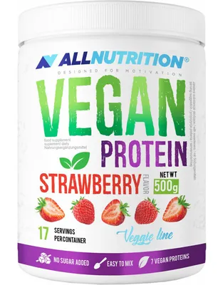 Productafbeelding van ALLNUTRITION Vegan Proteïne, poeder, met amandelproteïne, hennepzaadproteïne, erwtenproteïne, rijstproteïne, sojaproteïne, karamel. Plantaardig proteïnecomplex (sojaproteïne-isolaat, erwtenproteïne, cranberryproteïne, rijstproteïne, enz.). Proteïneshake: los één portie op in 300-350 ml water. Dessert: los één portie op in 250... 21 g