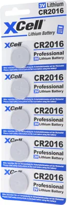 Produktbild von 5er-Sparset CR2016 Lithium Batterie 3V, CR2016 Batterien im praktischen 5er Set