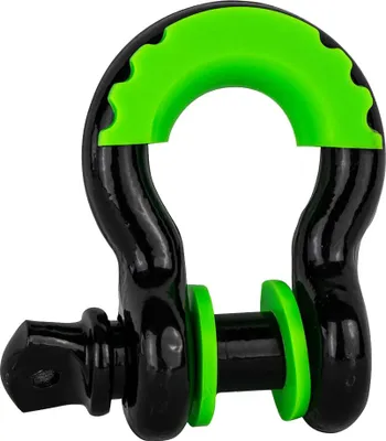 Produktbild von Recon Bogenschäkel 4,75 t Stahl gummibeschichtet mit Schraubgewindestift 15x11x7 cm