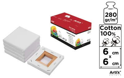 Produktbild von Podobrazie mini Artix 6 x 6 cm, 280 g/m²