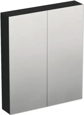 Produktbild von Jungborn Spiegelschrank TRENTA 60 x 14,4 x 72 cm schwarz zu U129 matt 2-türig IP 44