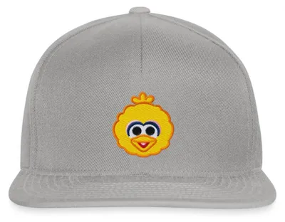 Produktbild von Spreadshirt Sesamstraße Bibo Als Stickmotiv Snapback Cap, One size, Graphit/Graphit