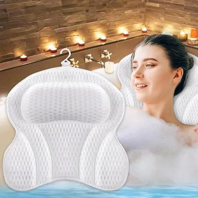 Produktbild von Famanu Badkissen Ergonomische Form - Weiß