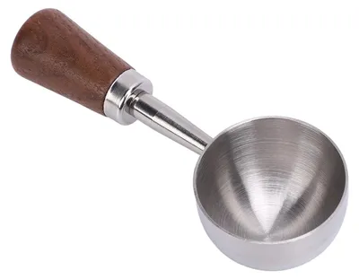 Kaffee-Messlöffel 15 ml Edelstahl mit Holzgriff
