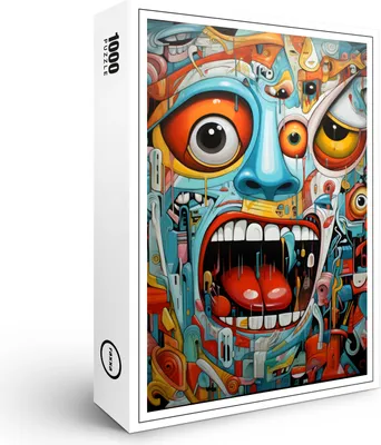 Produktbild von raxxa Premium-Puzzle "Whimsical Wakadoodle 4", 1000 Teile