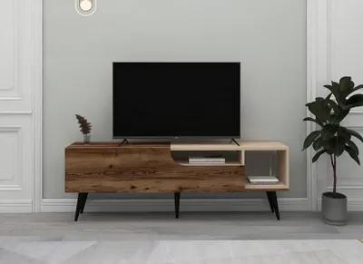 Obrázek produktu pro TV Lowboard Vysoce kvalitní dřevo Moderní obývací pokoj Sideboard unikátní