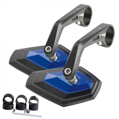 Image de Lenkerendenspiegel Diamond schw/blau 7/8+1