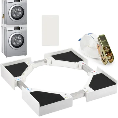 Überlageset für Waschmaschine & Trockner, 50-70 cm, weiß