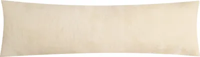 Produktbild von Fleece Winter Seitenschläferkissen Bezug in 40x145cm - Ecru Creme - flauschig weich und warm, kuschelig - 1 Stück (W-40x145cm-Ecru)