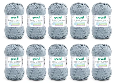 Baumwollgarn Baby Cotton, aquamarijn, 140 m Lauflänge, 50 g