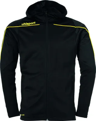 Produktbild von Uhlsport STREAM 23 TRACK HOOD JACKET M schwarz/limonengelb