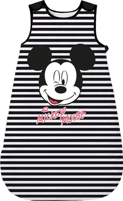 Produktbild von Disney Mickey Mouse - Schlafsack für Jungen und Mädchen Baby Unisex ohne Ärmel Schwarz/Weiß 70
