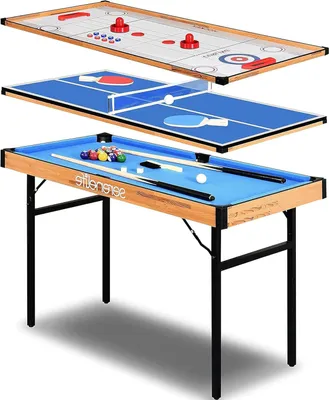 Image de Table de jeux 4 en 1 - Table de jeux multifonctionnelle - Plateau de jeu - Table à jeux - Jeu de table - Hauteur réglable