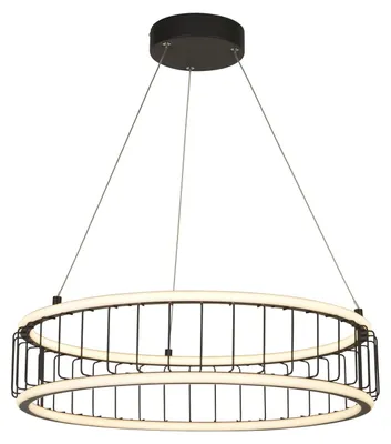 Obrázok produktu pre Závesné svietidlo LED, hliník čierna biela, stmievateľné H 150 cm
