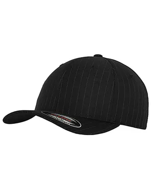 Produktbild von Urban Classics Flexfit Pinstripe Cap Herren Basecap Einfarbig, Größe: S/M; Farbe: Black/White