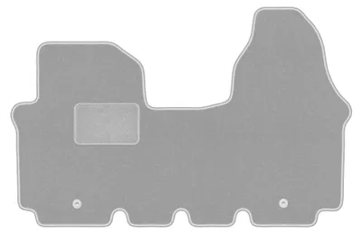 Image de Tapis de sol en moquette pour Renault Trafic II 2001-2014 (utilitaire) – jeu 4 pièces, gris, sur mesure – Wielganizator OSLO