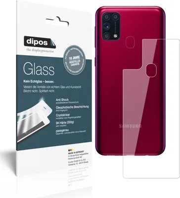 Produktbild von Schutzfolie für Samsung Galaxy M31s Rückseite Folie Anti-Shock 9H Displayschutz
