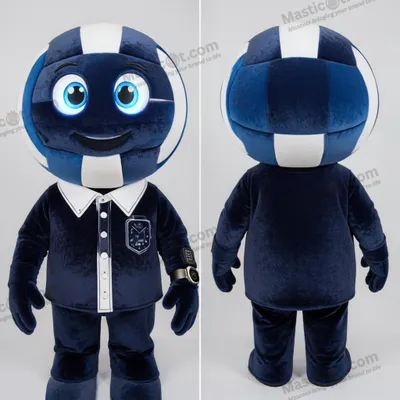 Productafbeelding van Navyblauwe MASTICOT gevulde volleyball mascottebal