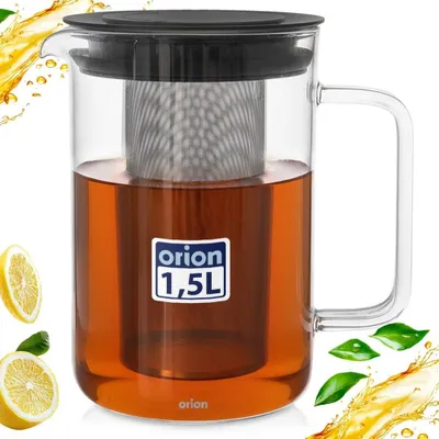 Produktbild von Hitzebeständige Teekanne aus Glas mit Teebrüher 1,55 l