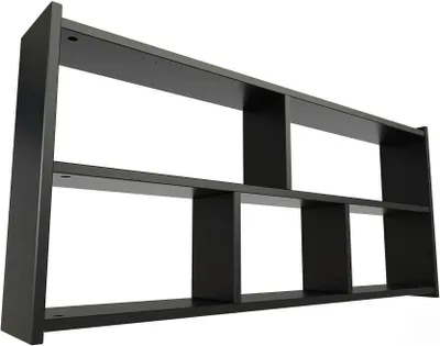 Immagine prodotto di Scaffale letto largo 90 cm in legno per letto a soppalco - Nero